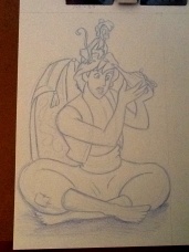 Aladdin Sketch by Natalie Lein, October 2012